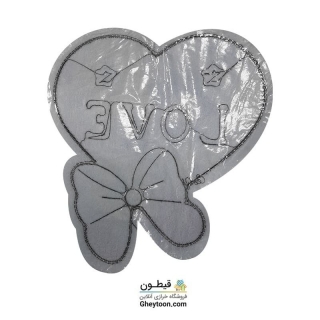 تکه دوزی عروسکی حرارتی خزدار قلبی