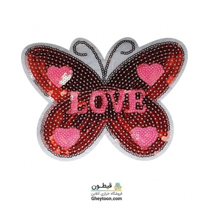 تکه دوزی عروسکی پولک دار پروانه