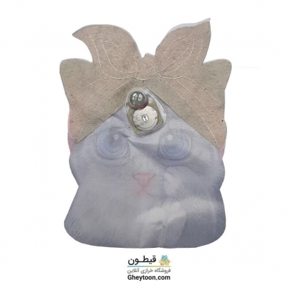 تکه دوزی عروسکی چراغ دار و موزیکال با صدای گربه 002