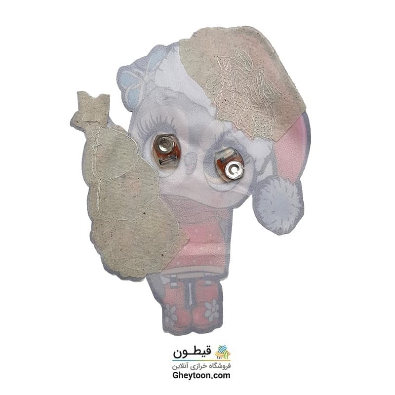 تکه دوزی عروسکی چراغدار جغد کریسمس