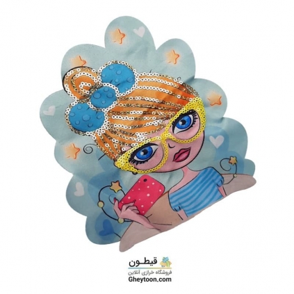 تکه دوزی عروسکی چراغ دار و موزیکال مدل 001