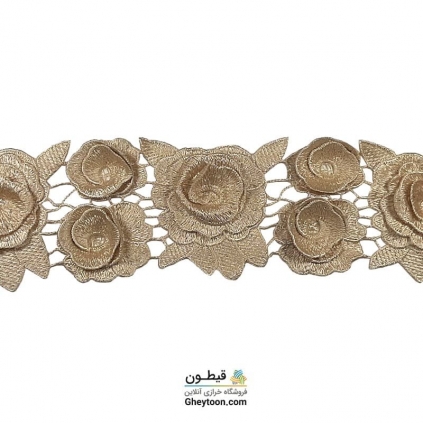 نوار گل طلایی3سایز