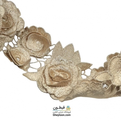 نوار گل طلایی3سایز