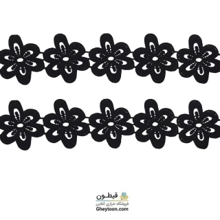 نوار گیپور شکوفه درشت تک لایه ساده