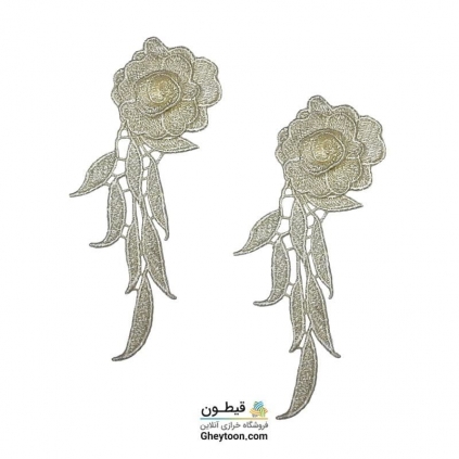 نوار گل گیپور برگ آبشاری بزرگ کرمی