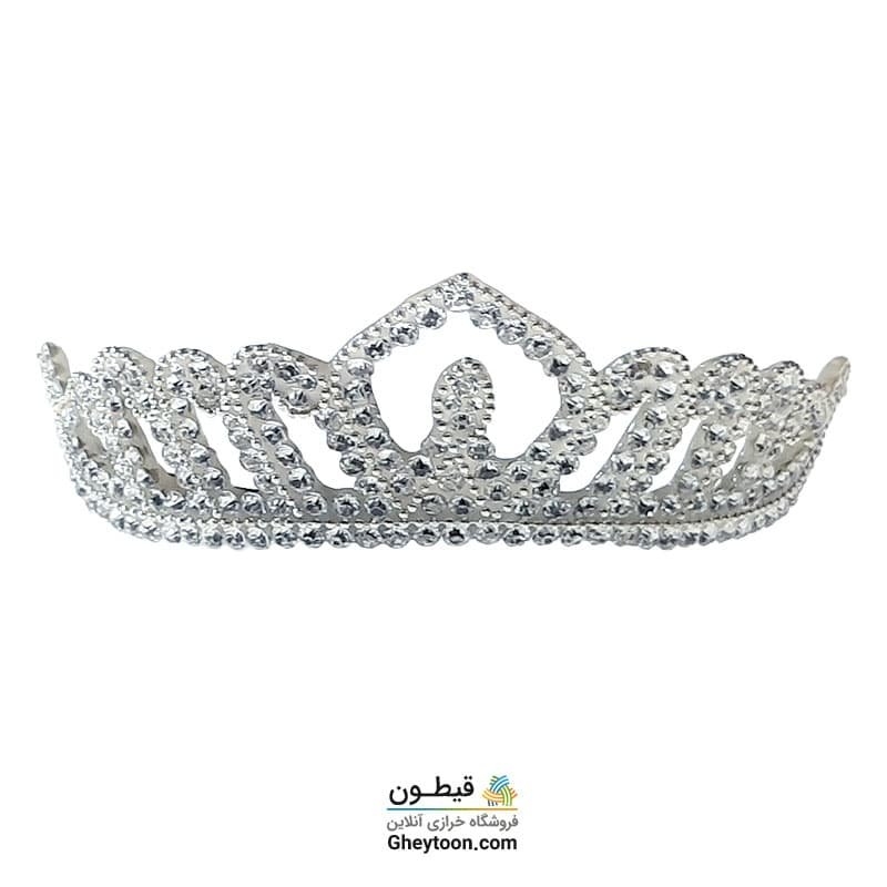 تل نگین دار نقره ای مدل 002