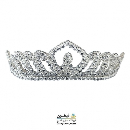 تل نگین دار نقره ای مدل 002