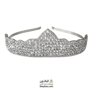 تل نگین دار نقره ای مدل 003