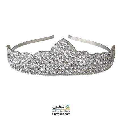 تل نگین دار نقره ای مدل 003