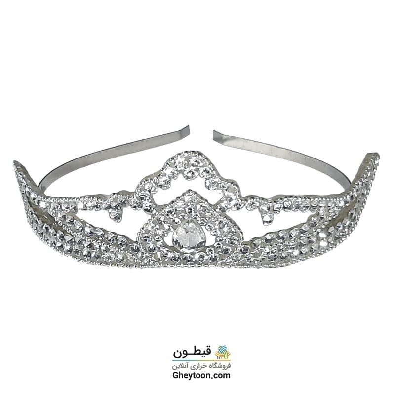 تل نگین دار نقره ای مدل 005