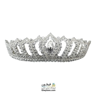 تل نگین دار نقره ای مدل 006