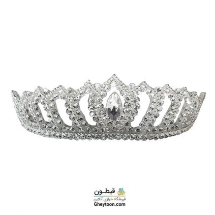 تل نگین دار نقره ای مدل 006