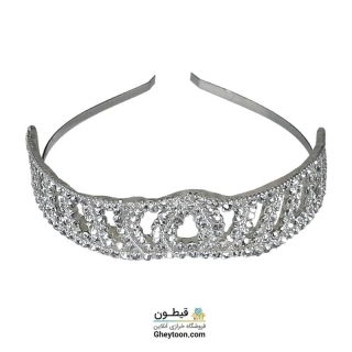 تل نگین دار نقره ای مدل 007