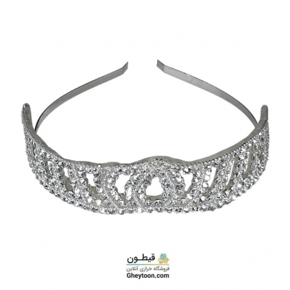 تل نگین دار نقره ای مدل 007