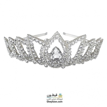 تل نگین دار نقره ای مدل 010