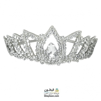 تل نگین دار نقره ای مدل 010