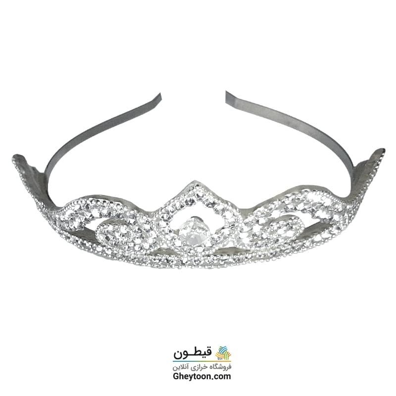 تل نگین دار نقره ای مدل 011