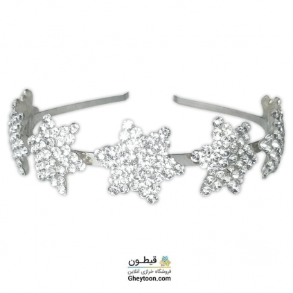 تل نگین دار نقره ای مدل 013