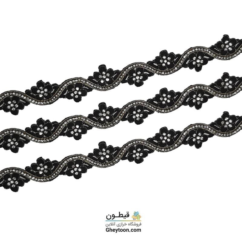 نوار گل و شاخه پر نگین حرارتی 002