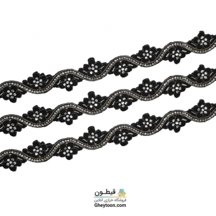 نوار گل و شاخه پر نگین حرارتی 002