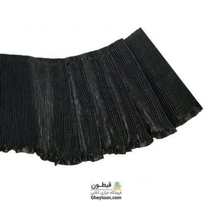 نوار پلیسه ترک 10 سانتی متری بی پولک