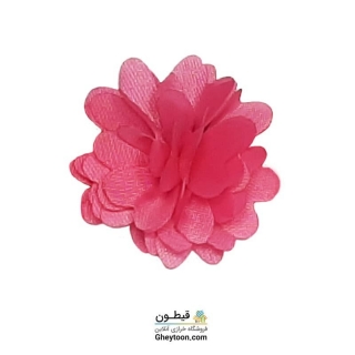 گل حریر جنس ساتن سایز کوچک متری صورتی