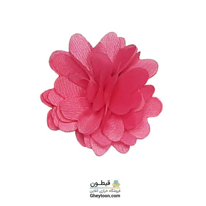 گل حریر جنس ساتن سایز کوچک متری صورتی