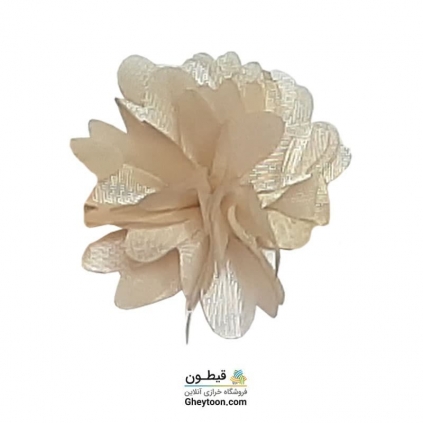 گل حریر جنس ساتن سایز کوچک متری لیمویی