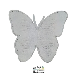 استیکر پروانه موهردار پولک صورتی