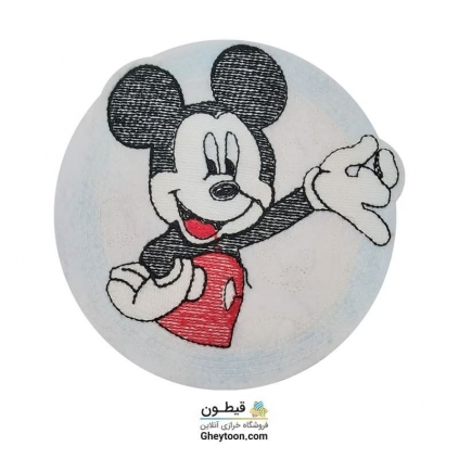 استیکر پولکی میکی موس بافتنی دور آبی