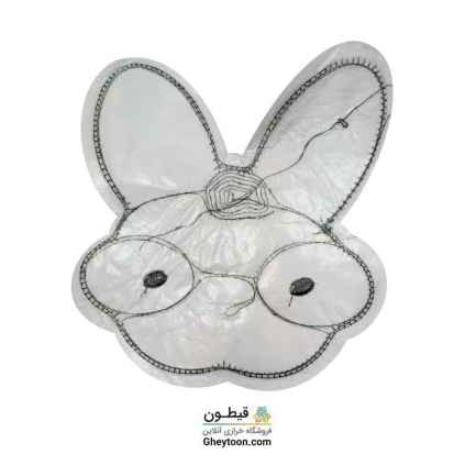 استیکر پولکی خرگوش موهردار عینکی