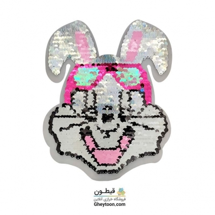 استیکر پولکی خرگوش عینکی