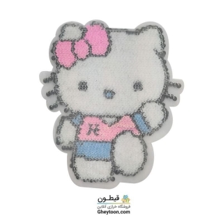 استیکر پولکی کیتی پاپیون صورتی