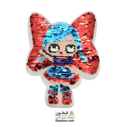 استیکر پولکی دختر پروانه ای
