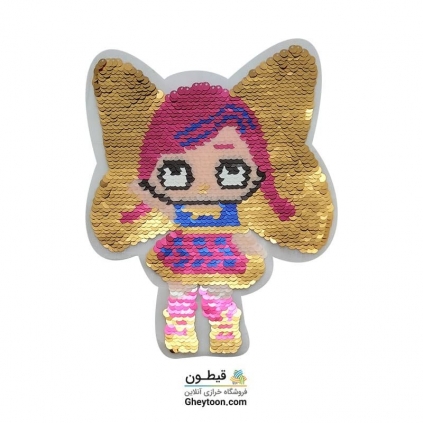 استیکر پولکی دختر پروانه ای