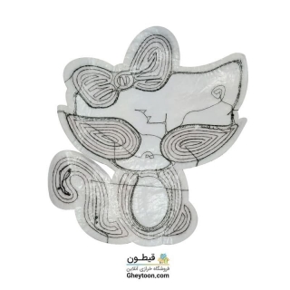 استیکر گربه موهر دار عینکی کله سفید