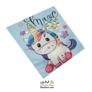 استیکر آکواریومی تک شاخ آبی