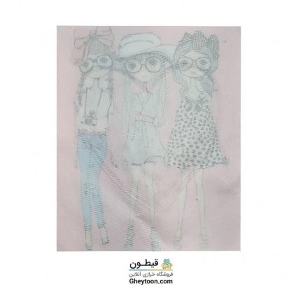 استیکر آکواریومی دختر صورتی