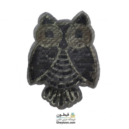 استیکر جغد مشکی طلایی