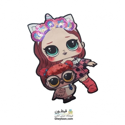 استیکر ال و ال جغد تاج به سر