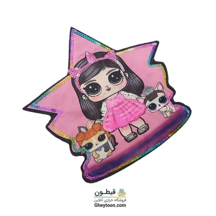 استیکر ال و ال ستاره ای صورتی