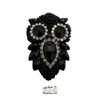 جواهر دوزی جغد مشکی