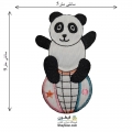 تکه دوزی عروسکی حرارتی خرسی 005 (اپلیکه بچه گانه)