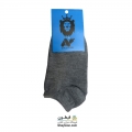 جوراب نیم ساق ساده طوسی تیره