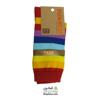 جوراب رنگین کمان قرمز ساقدار