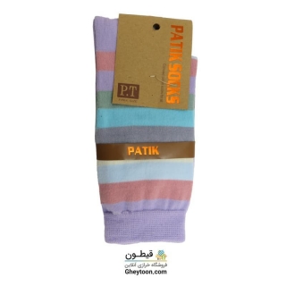 جوراب رنگین کمان بنفش ساقدار