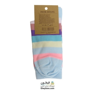 جوراب رنگین کمان آبی ساقدار