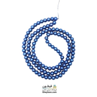 مروارید آبی پر رنگ سایز 6