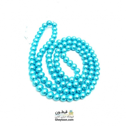مروارید آبی فیروزه ای سایز 8