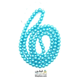 مروارید آبی فیروزه ای سایز 8